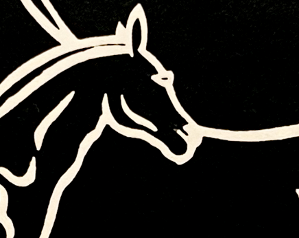 PFA10 "Mother and Colt" Wood Block Print, 1952