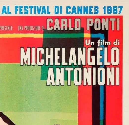 Rare “Blow-Up Poster, Cannes, France, 1967” by Ercole Brini