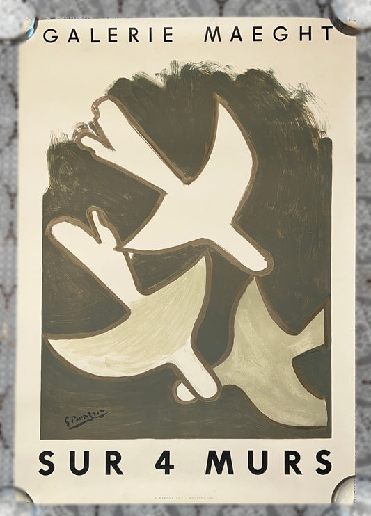 GEORGE BRAQUE "SUR 4 MURS (ON 4 WALLS)" GALERIE MAEGHT EXHIBIT - 1959