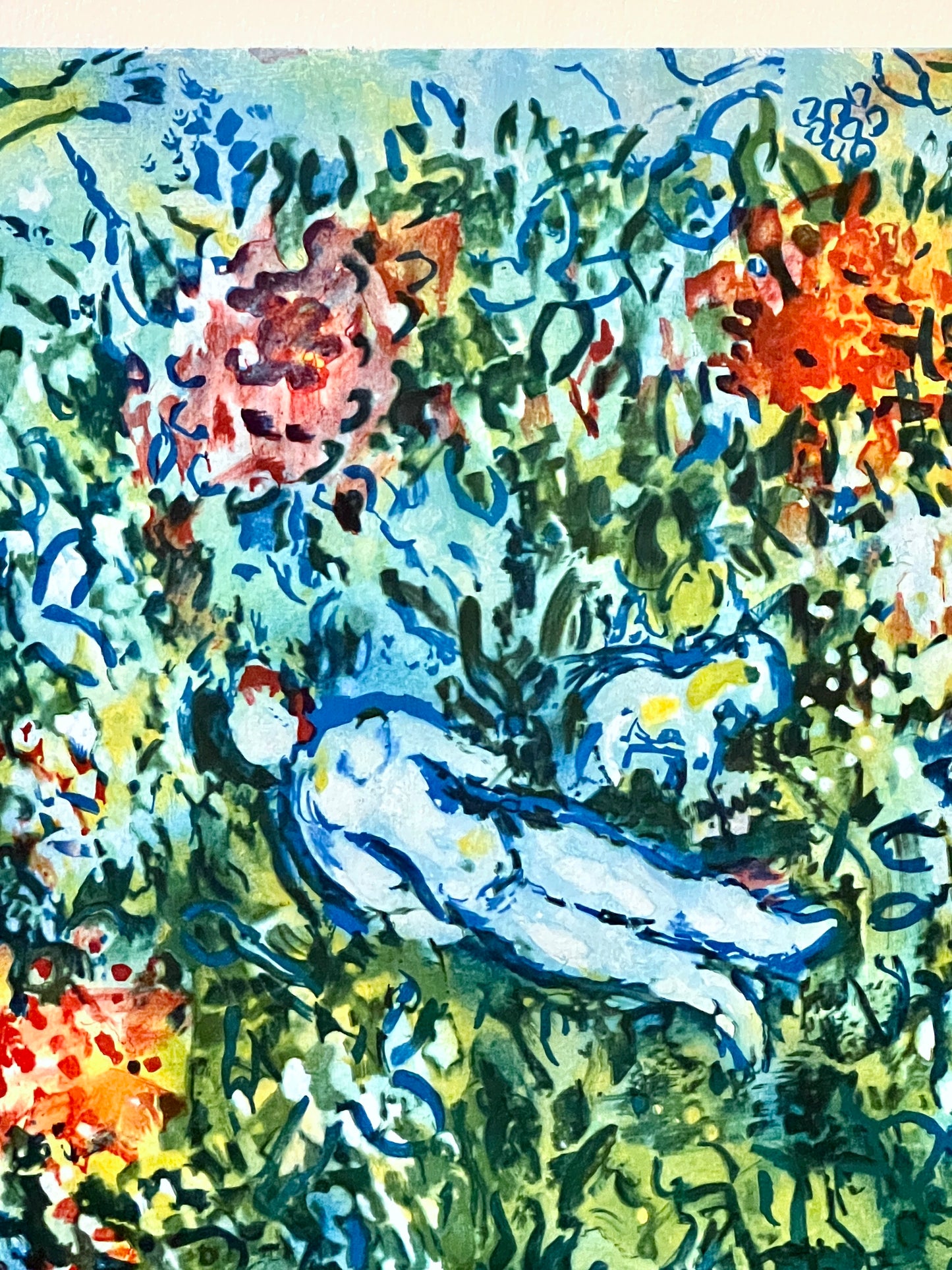 PFA02 - Marc Chagall Lithograph "Nude Floating In A Vase" - Numbered 107/300