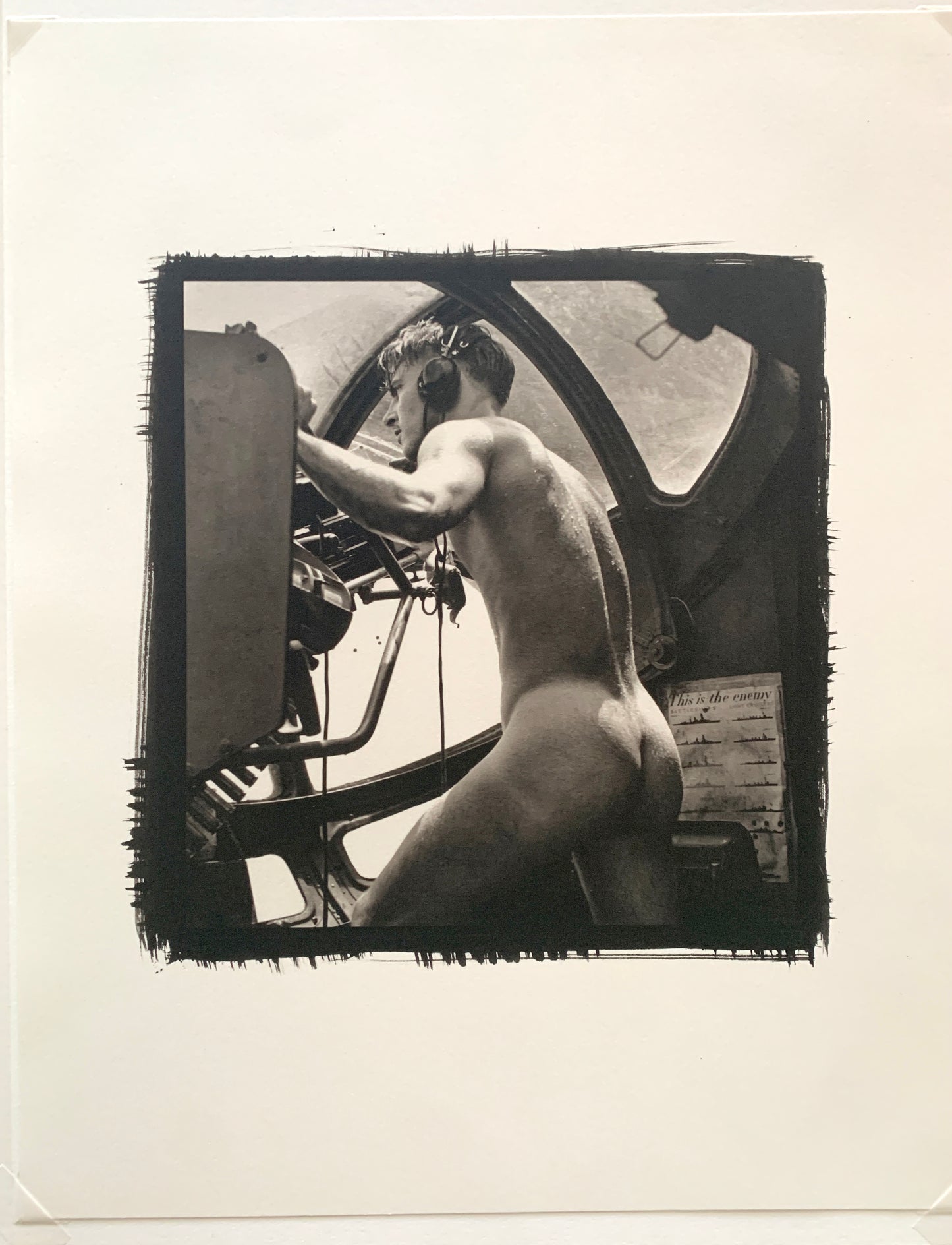 "PBY BLISTER GUNNER, RESCUE AT RABAUL" - Horace Bristol Platinum Palladium Print