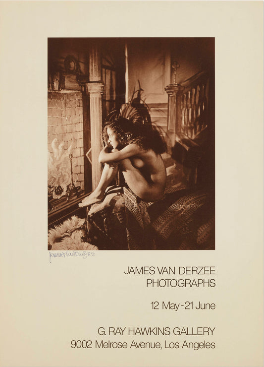 'James Van Der Zee Photographs' exhibition poster