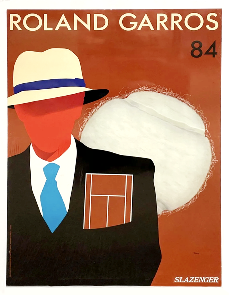 PET14 - Travel Poster for French Open "ROLAND GARROS" 1984