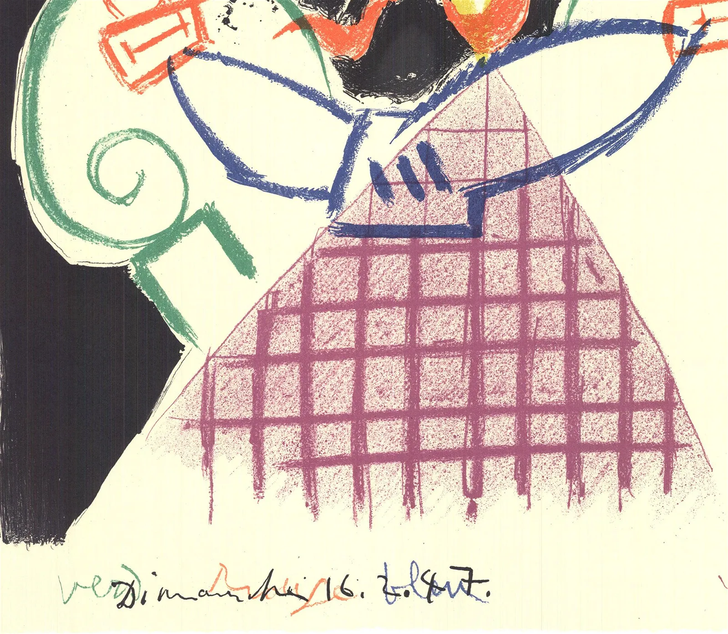 P04 - Original Lithographic Art Exhibit Poster by Pablo Picasso for L'Atelier Mourlot at Galerie Jorgen - 1984