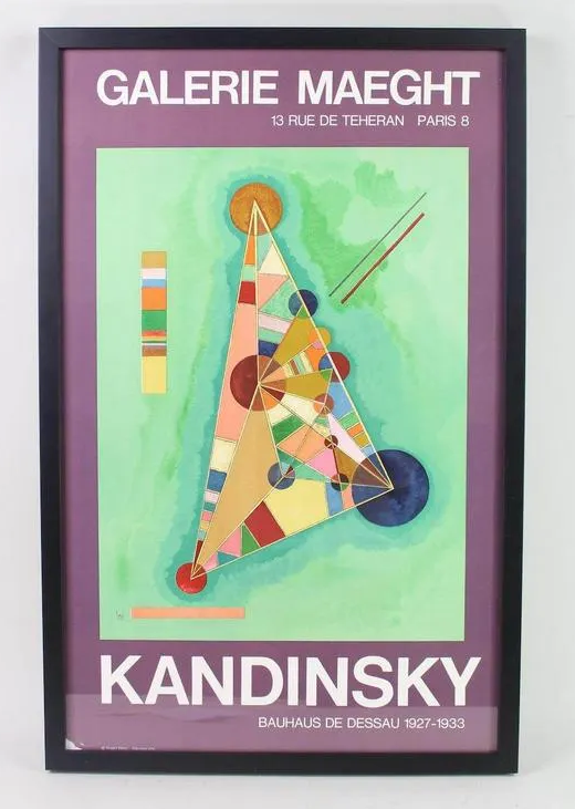 P22 - Art Exhibit Poster - 1965 Wassily Kandinsky at Galerie Maeght