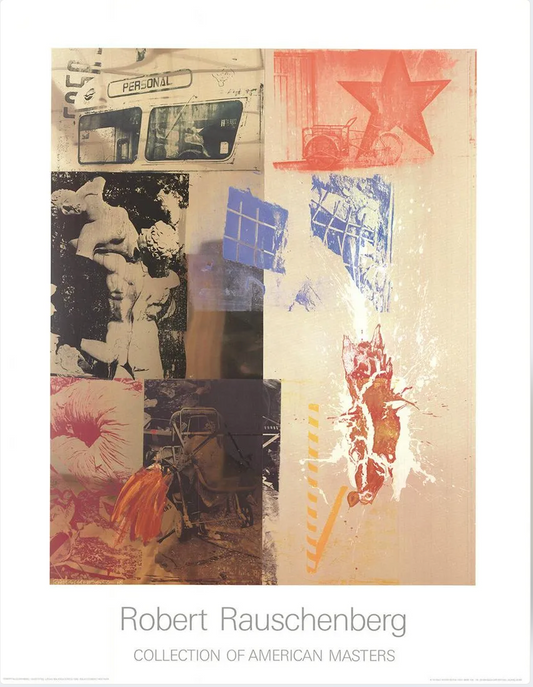 P19 - Art Exhibit Poster - Robert Rauschenberg - Favor Rites - 1999 Offset Lithograph