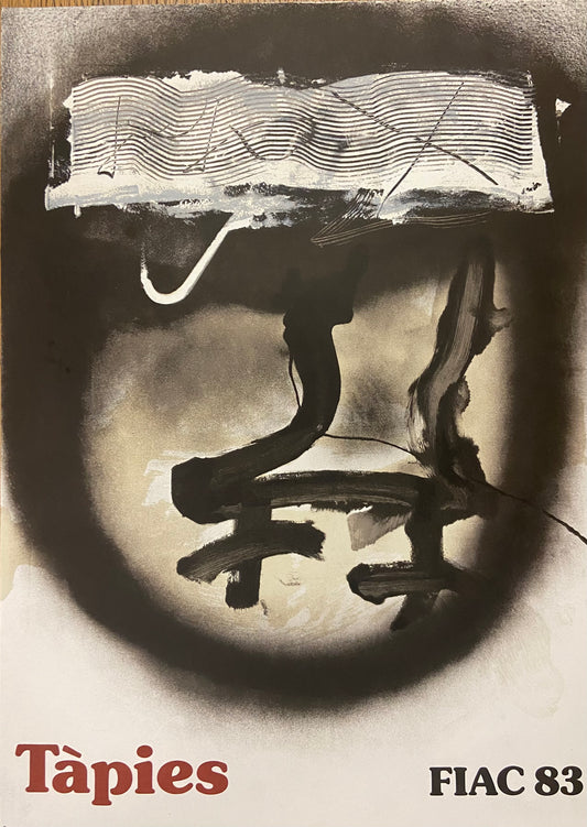 P11 - Art Exhibit Poster, Antoni Tàpies at FIAC, Paris, 1983